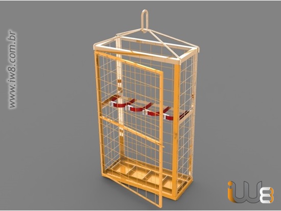 Gaiola para Armazenamento de Cilindro
