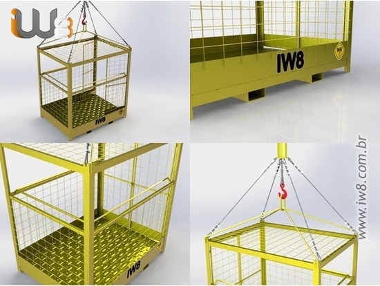 Gaiola para Elevação de Pessoas