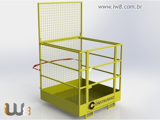 Gaiola para Elevação de Pessoas com Empilhadeira