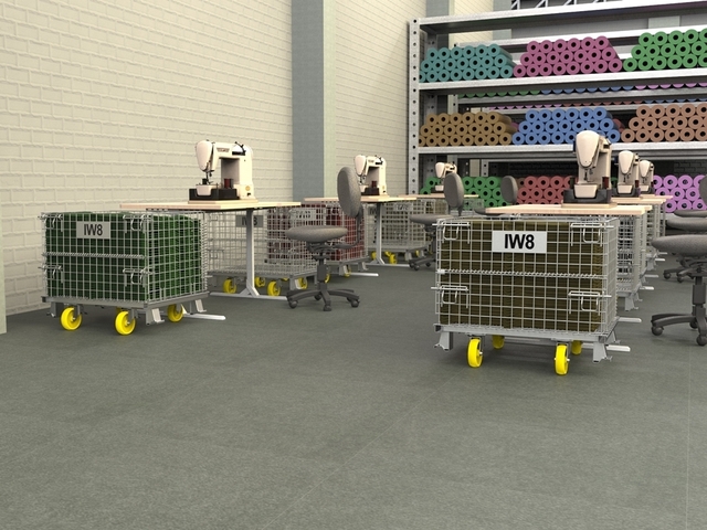 Gaiola para Estoque Transporte com Rodas