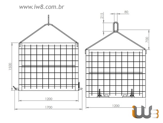 Gaiola para Içamento