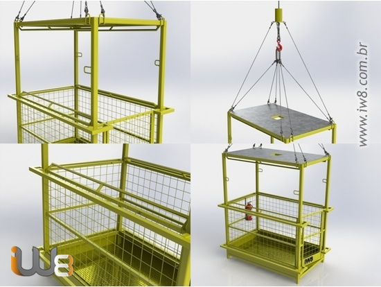 Gaiola para Içamento de Pessoas