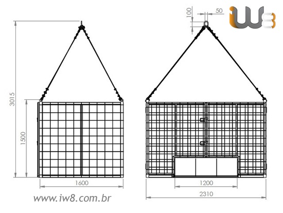 Gaiola para Içamentos