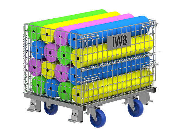 Gaiola Rack Aramado Dobrável com Rodízio