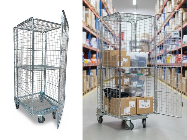 Gaiolas Aramada Atacado Transporte com Rodas