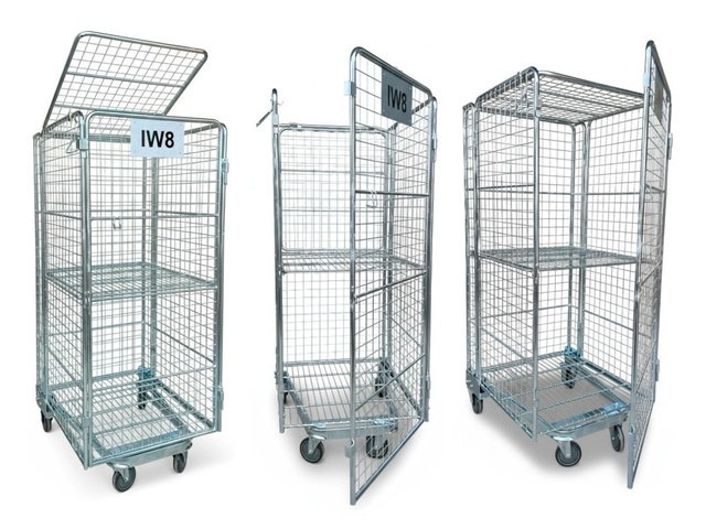 Gaiolas Aramada com Rodas Transporte Estoque