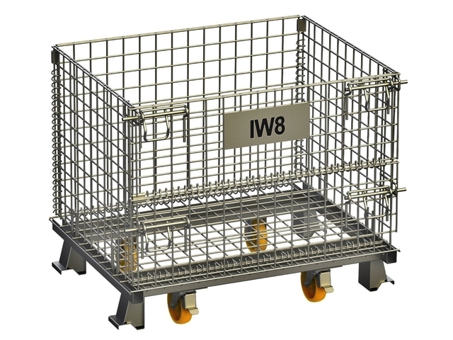 Gaiolas Aramadas Dobrável Armazenamento Roda