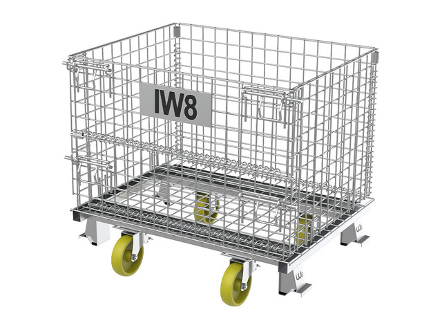 Gaiolas de Armazenagem Aramadas com Rodas