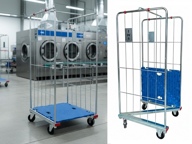 Gaiolas de Armazenagem Roupas Cabideiro com Rodas