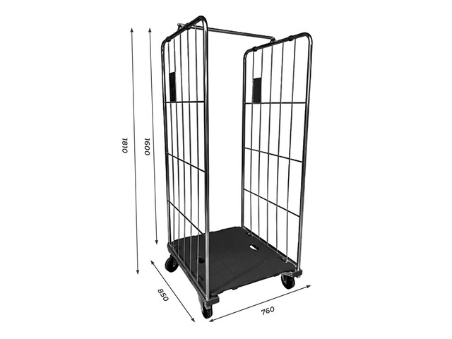 Gaiolas de Armazenamento Roupas Cabideiro com Rodas