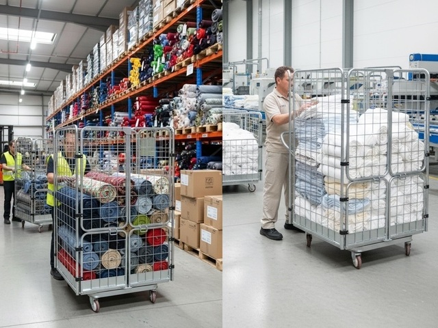 Gaiolas de Ferro Armazenagem com Rodas Transporte