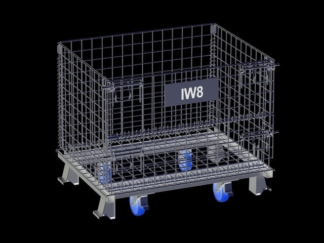 Gaiolas para Carga Rodinhas Armazenagem Dobrável