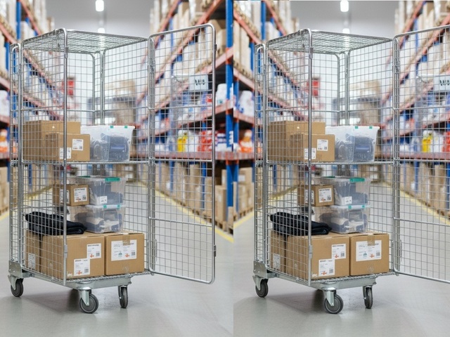 Gaiolas para Mercadorias com Rodas