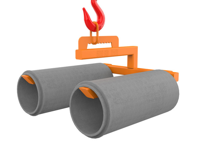 Gancho para Elevação de Tubo de Concreto Duplo IW8
