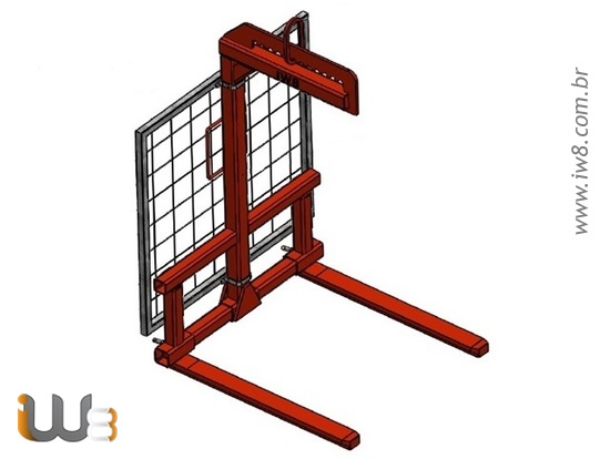 Garfo Paleteiro 3.000kg com Proteção