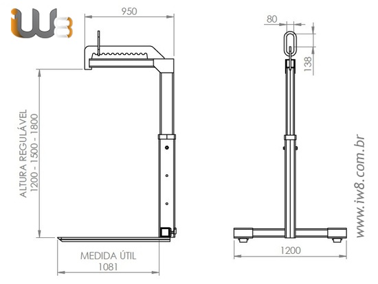 Garfo Paleteiro para Munck 2ton