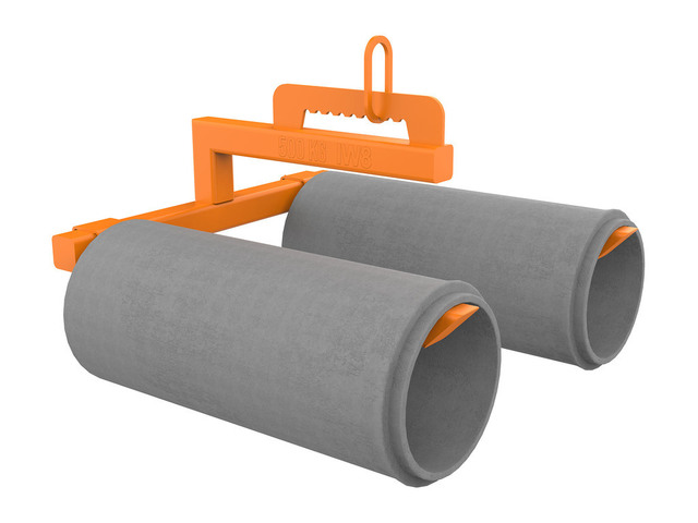 Garfo Tipo C para Manilha de Concreto Duplo IW8