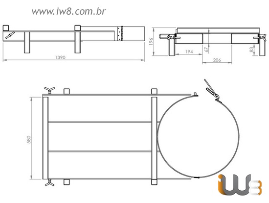 Garra para Içamento de Tambor