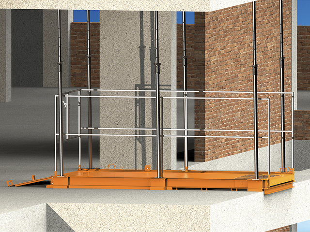 Grua Construção Plataforma Carga Descarga