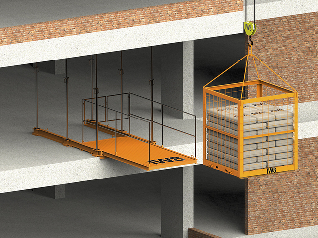 Grua de Torre Carga Descarga Obra Civil