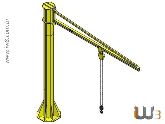 Guindaste de Lança Giratória