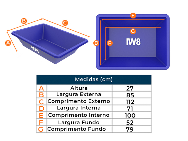 Horta em Caixa Plástica 150lts