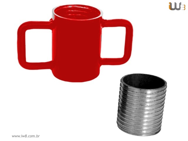 Kit Caneca e Rosca para Escora Metálica