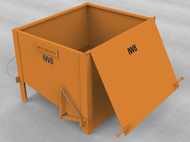 Lixeira Industrial tipo Container de Aço
