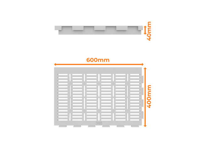 Medidas Estrado de Plástico 60x40x4