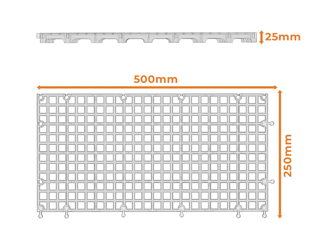 Medidas Estrado Plástico Modular