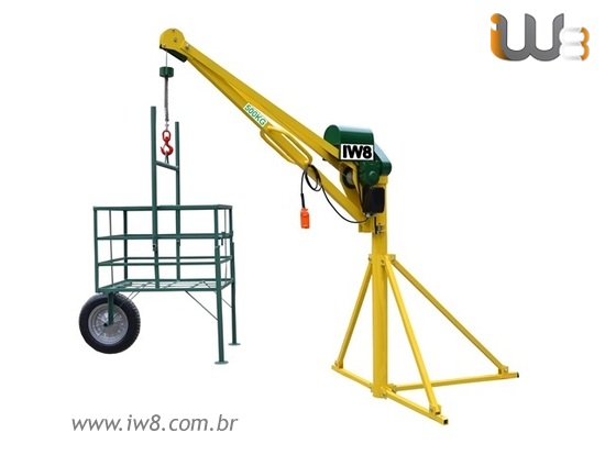 Mini Grua 500kg para Construção Civil