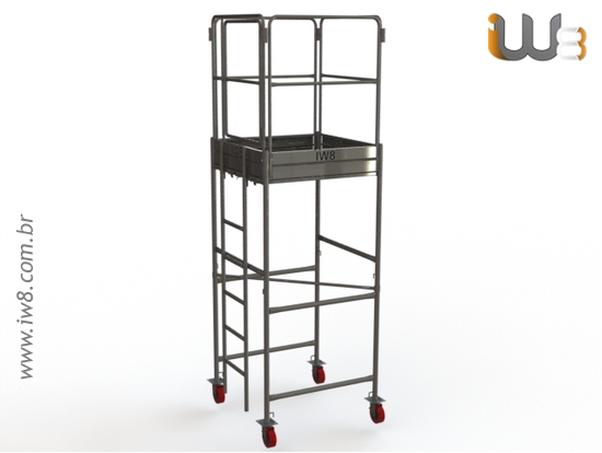 Foto do produto - Andaime Tubular Completo Torre de 1m x 1m