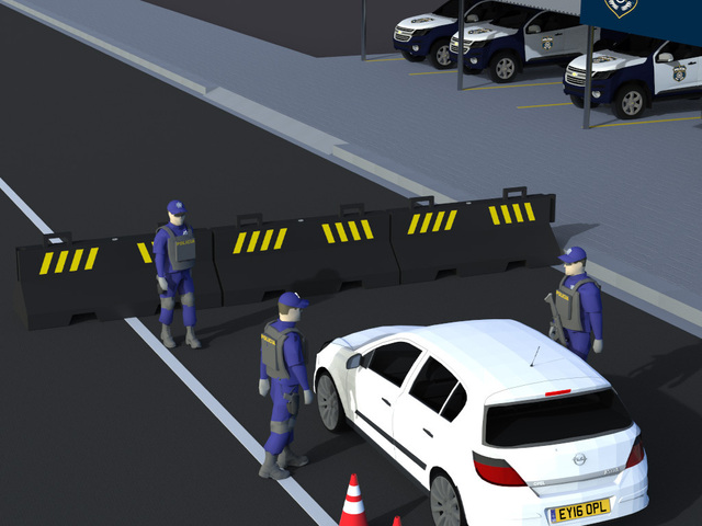 New Jersey Rodovia Plástico Sinalização