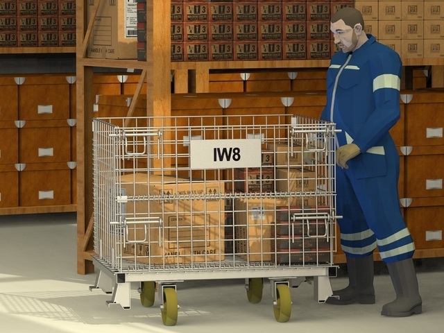 Paletes Gaiola Armazenamento Estoque Transporte com Rodas