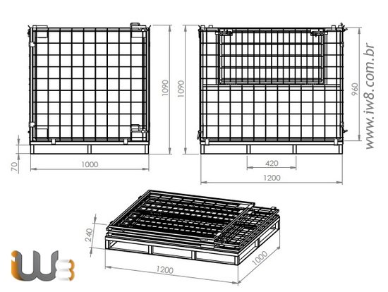 Pallet com Gaiola