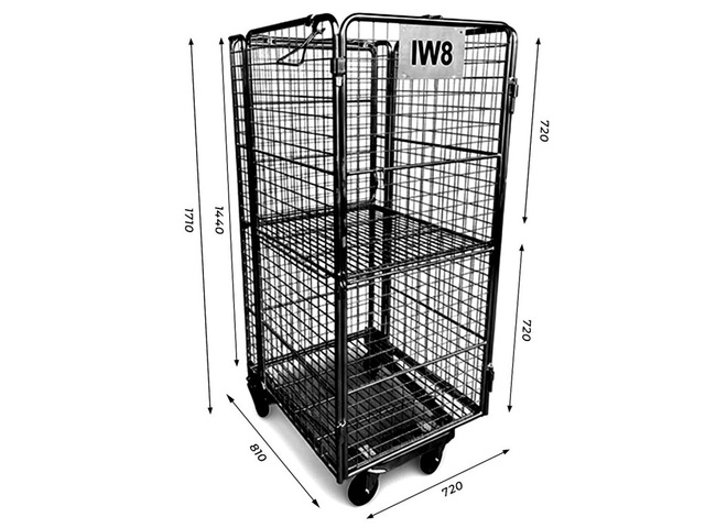 Pallet Gaiola Aramada Armazenagem com Rodas