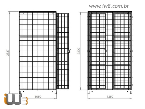 Pallet Gaiola para Armazenamento de Galões de Água