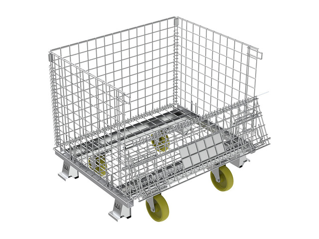 Pallet Rack Aramado Dobrável com Rodízio