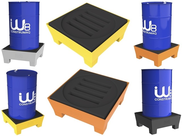 Pallets de Contenção Tambor Produtos Químicos