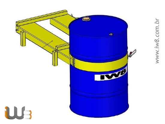 Pega Tambor Empilhadeira com Cinta