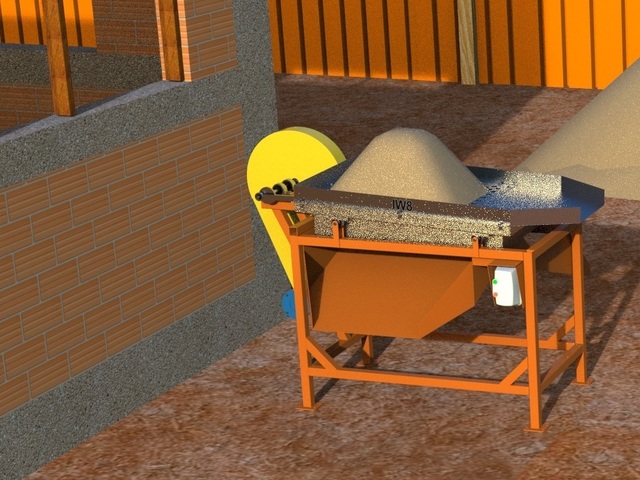 Peneira de Areia com Motor