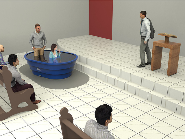 Piscina para Batismo na Igreja