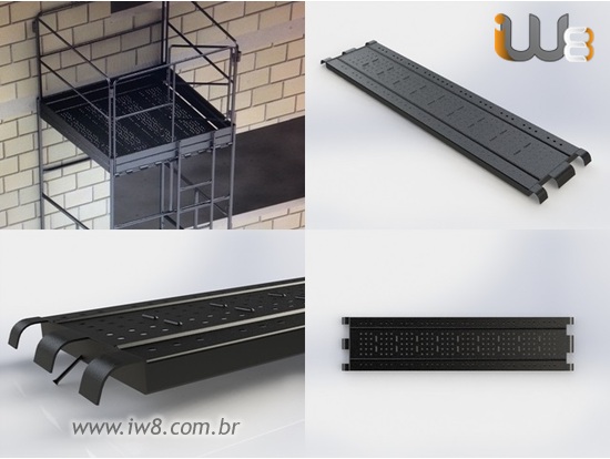 Piso Metalico para Andaime Tubular