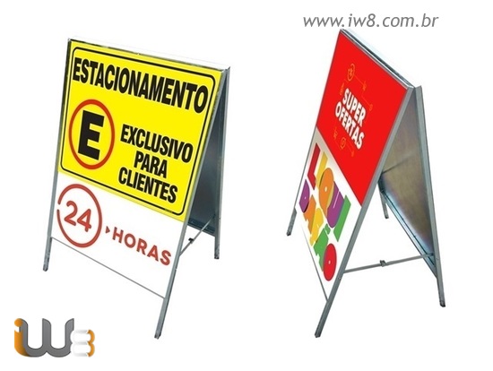 Placa Cavalete Personalizada