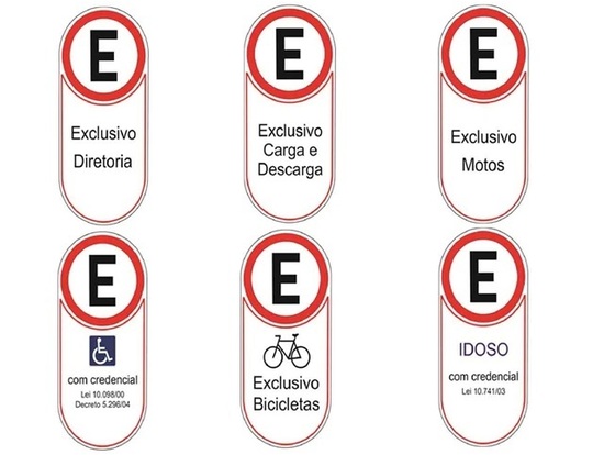 Placas de Transito Sinalização Advertência Indicação