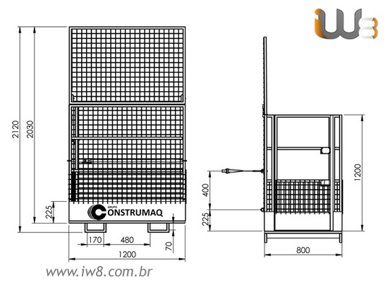 Plataforma de Segurança para Empilhadeiras