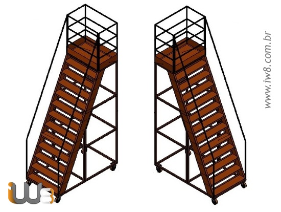 Plataformas de Trabalho com Escada