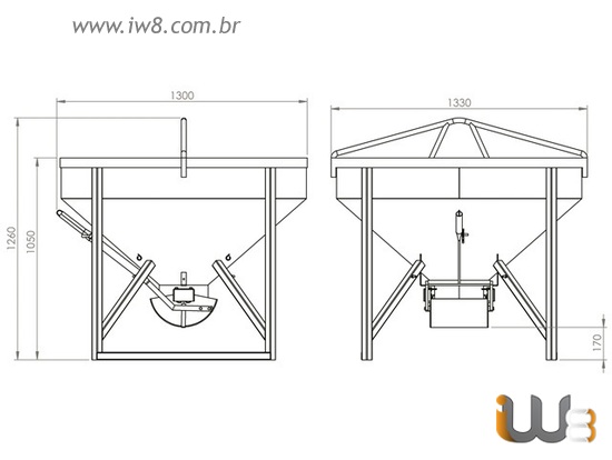 Produtos para Gruas Balde 500 Litros