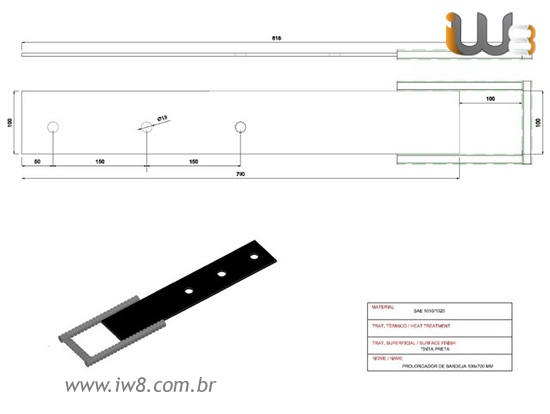 Foto do produto - Prolongador Bandeja de Proteção de 3