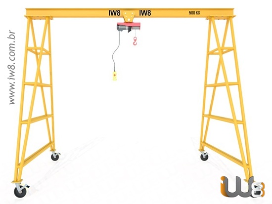 Foto do produto - Pórtico Móvel com Talha Elétrica 500kg